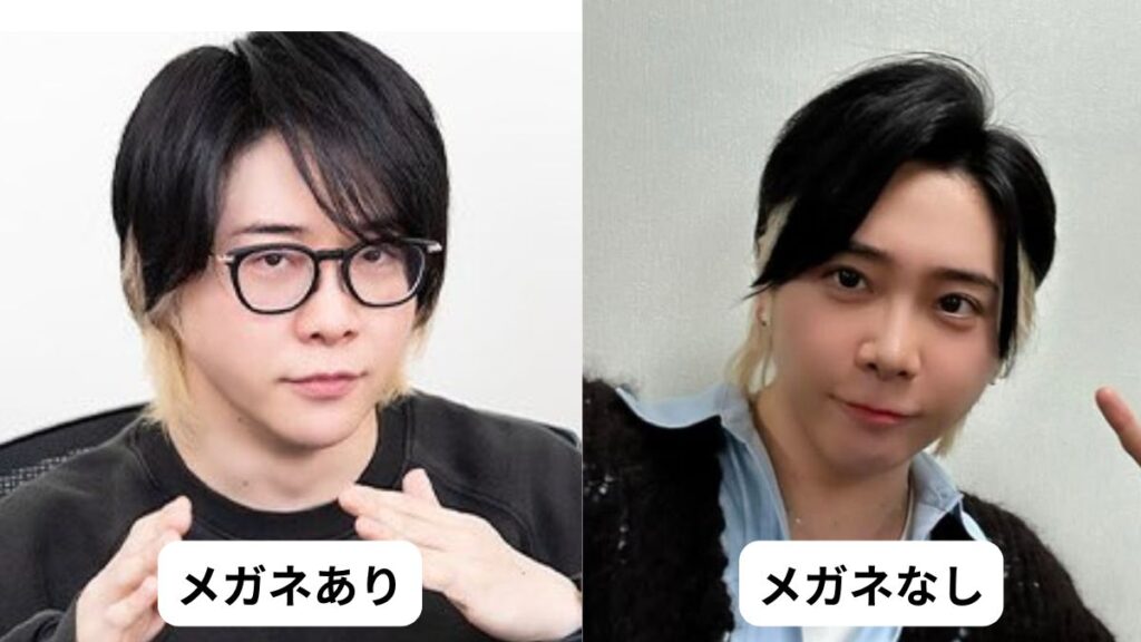 大森元貴メガネありとメガネなしの比較